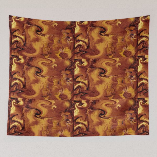 Item preview, Golden brown- Wall Art Abstract-19  Art + Products Design  designed and sold by haya1812.