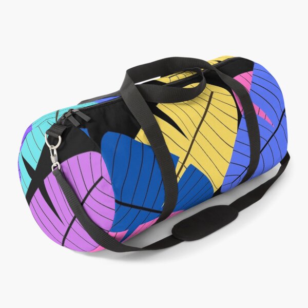 Item preview, Black and multicolour tropical leaf print designed and sold by DemonicGloom.