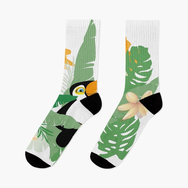 Item preview, Cute little toucan bird, sitting on a branche in the rainforest designed and sold by melissamaduka.