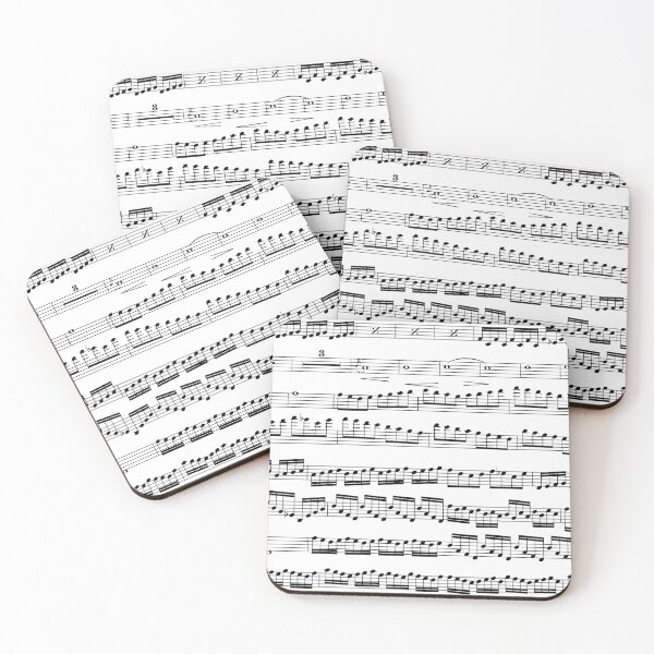 Item preview, music notes - sheet music black on white designed and sold by kobyakov.