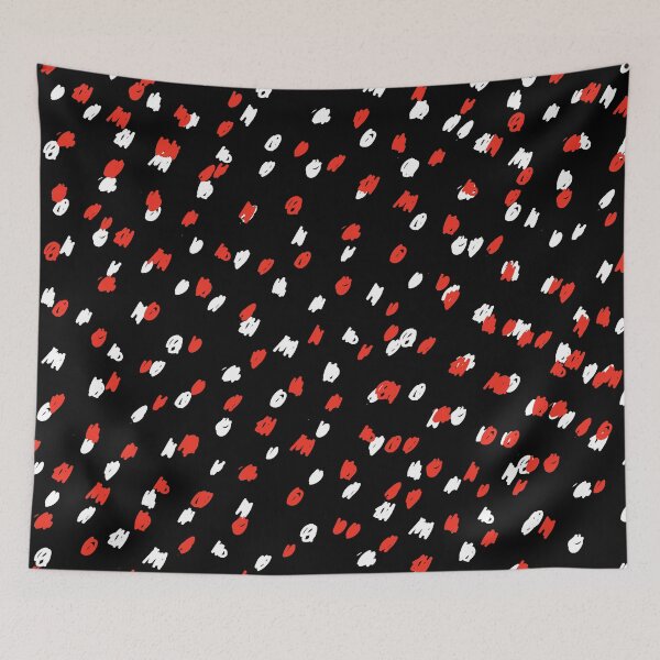 Item preview, Speckled black white and red pattern designed and sold by DemonicGloom.
