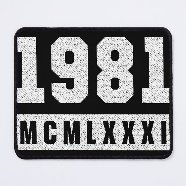 Item preview, Vintage 1981 Roman Numeral Birthday designed and sold by MarkTees.