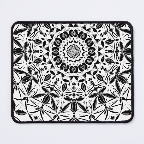Item preview, black and white mandala designed and sold by Kosinskaya.