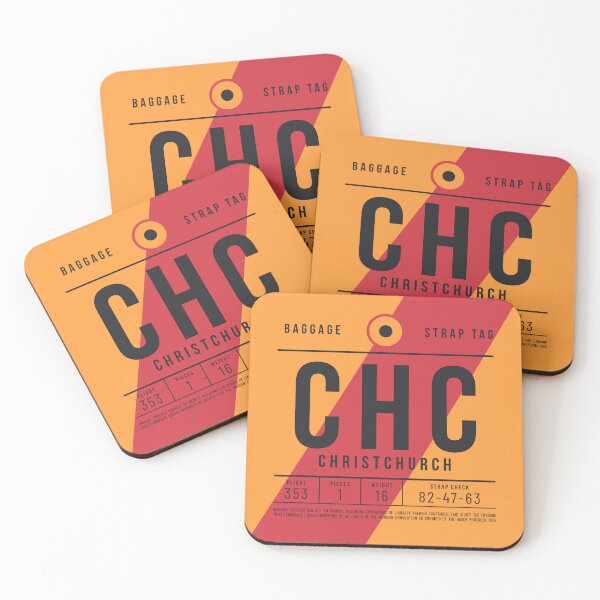 Item preview, Luggage Tag E - CHC Christchurch New Zealand designed and sold by VoodooCircus.
