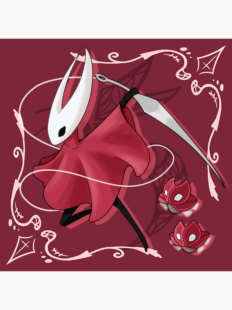 Hornet Hollow Knight Character Sticker For Sale By PioWear4You   Bg,f8f8f8 Flat,750x,075,f Pad,750x1000,f8f8f8 