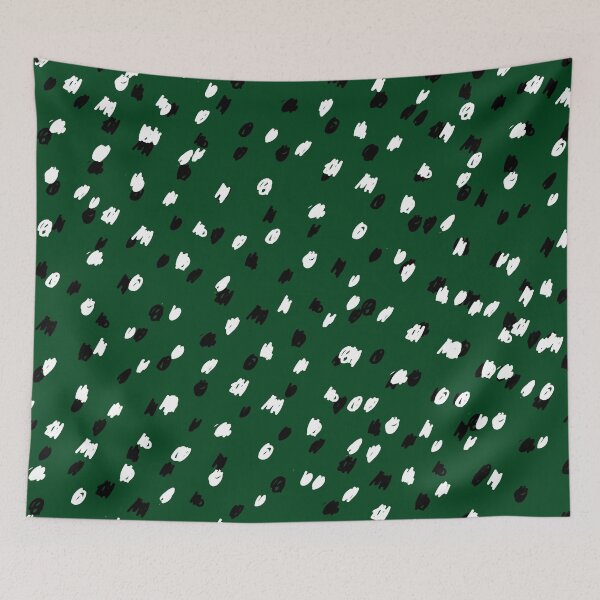 Item preview, Dark green black and white pattern designed and sold by DemonicGloom.