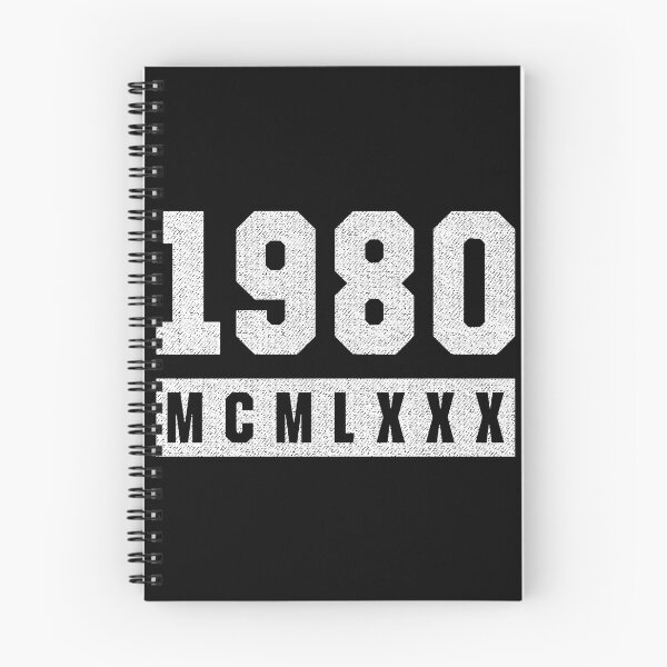 Item preview, Vintage 1980 Roman Numeral Birthday designed and sold by MarkTees.