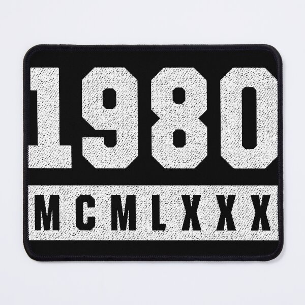 Item preview, Vintage 1980 Roman Numeral Birthday designed and sold by MarkTees.
