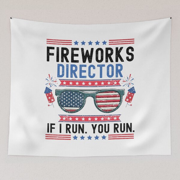 Item preview, Fireworks Director If I Run You Run (4th Of July Funny Gift) designed and sold by i-longmanshop.