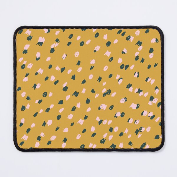 Item preview, Yellow black and light pink speckled pattern designed and sold by DemonicGloom.