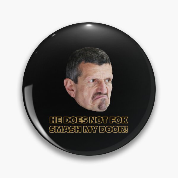 Item preview, Fok Smash My Door - Guenther Steiner - Formula 1 Oil Paint designed and sold by Harley-Jay.