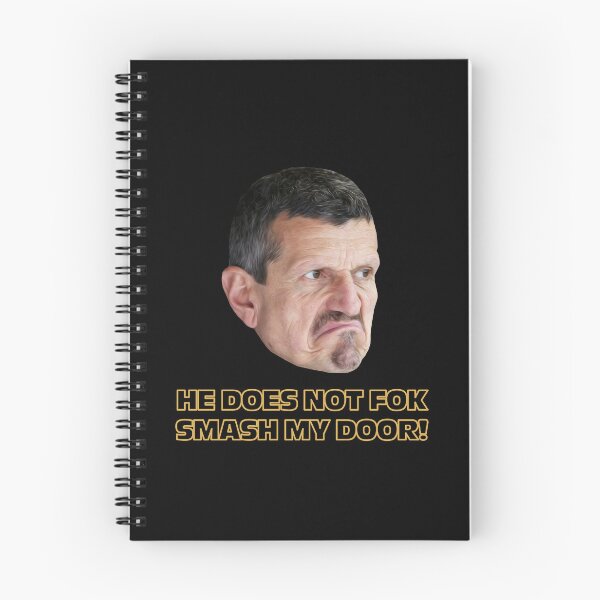 Item preview, Fok Smash My Door - Guenther Steiner - Formula 1 Oil Paint designed and sold by Harley-Jay.