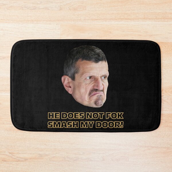 Item preview, Fok Smash My Door - Guenther Steiner - Formula 1 Oil Paint designed and sold by Harley-Jay.