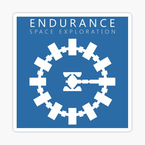 Interstellar Endurance logo" Sticker by RiDDiKs Redbubble