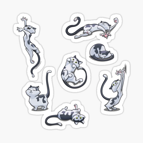 Item preview, Cats Doing Things That Cats Do, Black and White designed and sold by CraigWoida.