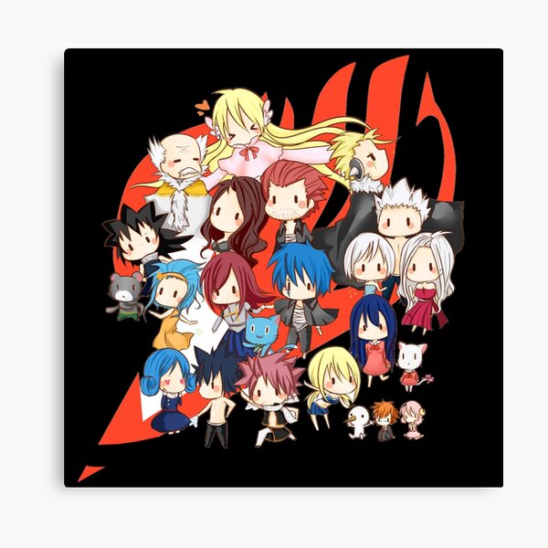 Fairy Tail Canvas Prints For Sale Redbubble