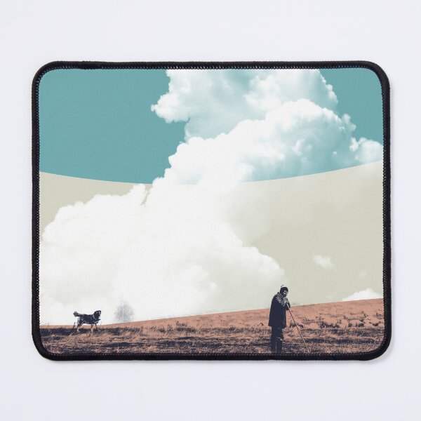 Item preview, Old Man With Dog In Fields Graphic Poster designed and sold by boholoc0.