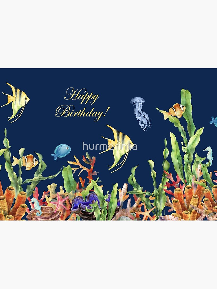 Coral Reef - Top of the World Pop Up Greetings Card