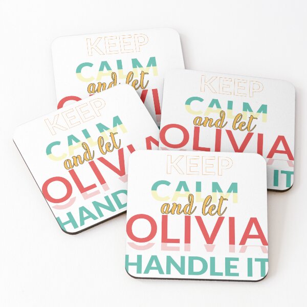 Aperçu de l'œuvre Restez calme et laissez Olivia le faire - OLIVIA Name créée et vendue par creativeMOW.