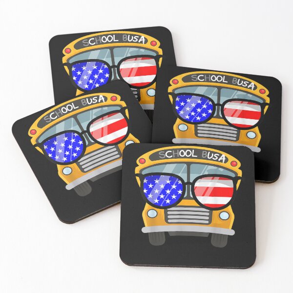 Item preview, Cool Bus with Sunglasses, School Bus Party  designed and sold by AlvaShop.