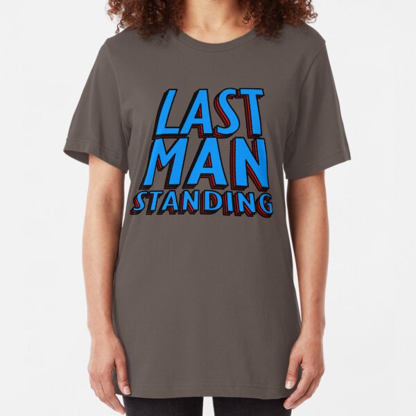 Last Man Standing (blue) Slim Fit T-Shirt