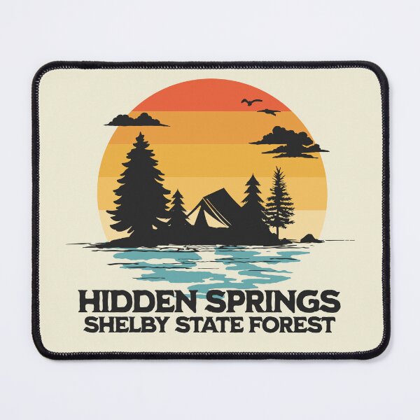 Item preview, Hidden Springs Shelby State Forest - Illinois Camping designed and sold by Krysanthe.