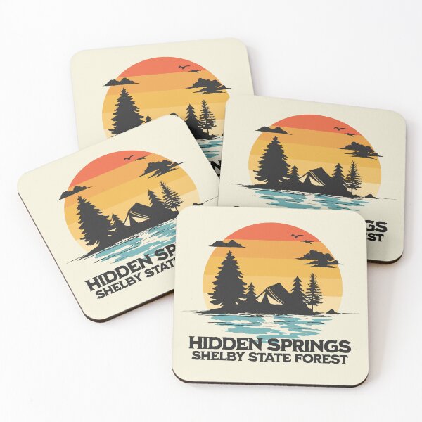 Item preview, Hidden Springs Shelby State Forest - Illinois Camping designed and sold by Krysanthe.