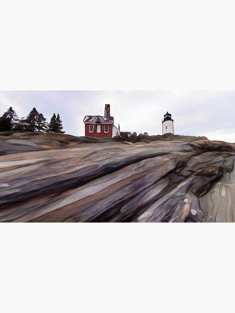 "Pemaquid Point Lighthouse In Maine " Sticker for Sale by