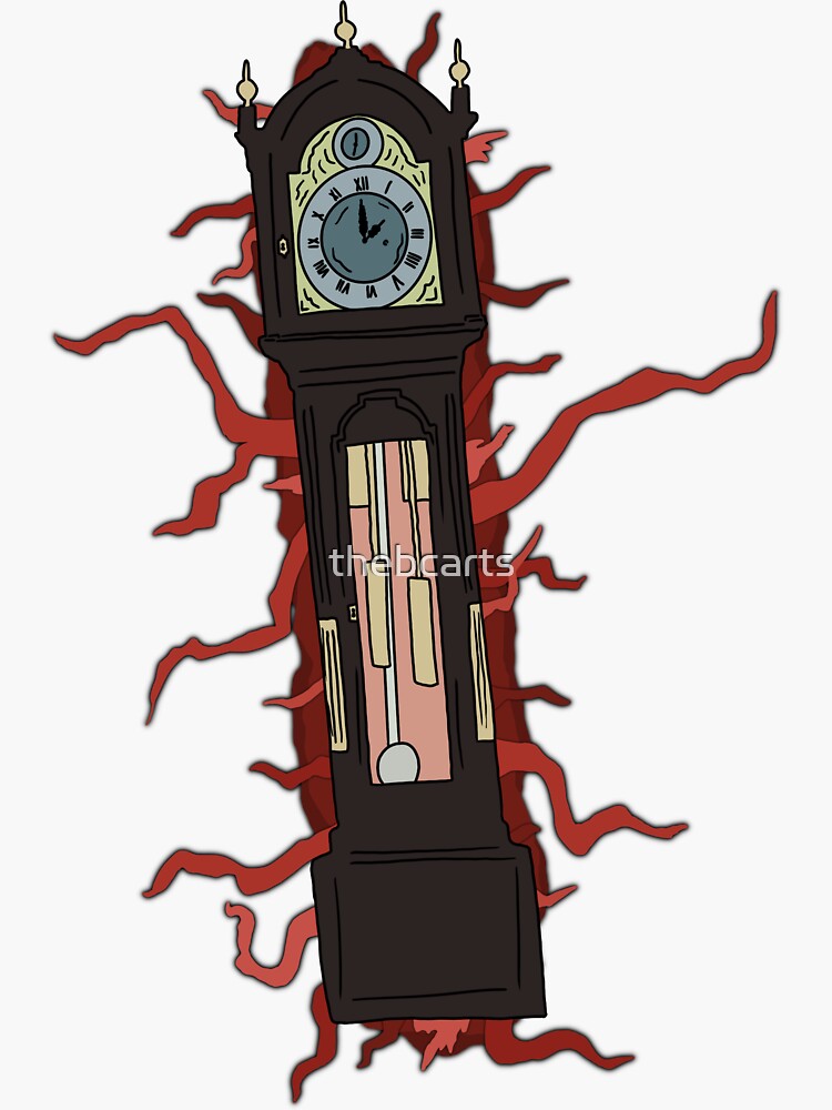 "Stranger Things Clock" Sticker for Sale by thebcarts Redbubble