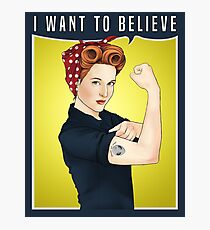 Scully the riveter Photographic Print