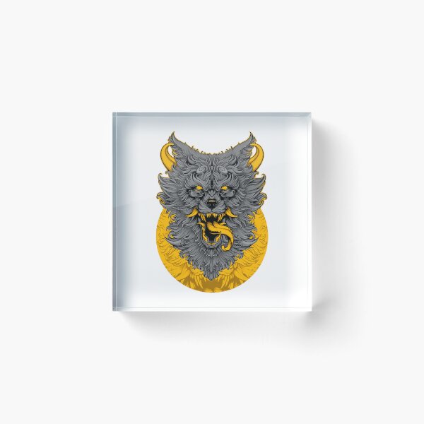 Item preview, Brutal Demon Wolf designed and sold by DmitriBurkov.