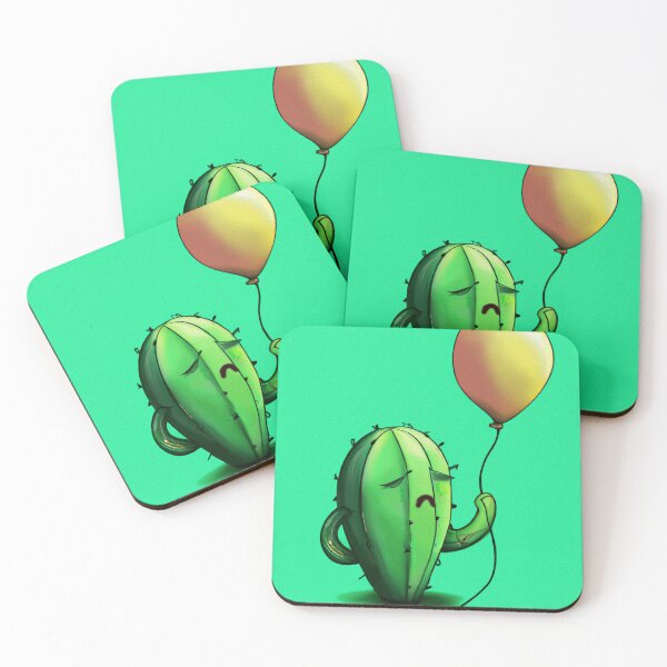 Item preview, Triste cactus con globo designed and sold by Art Dila Studio.