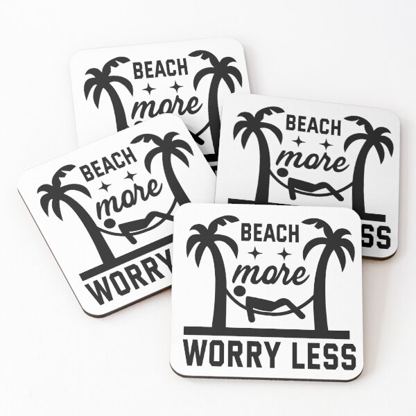 Item preview, Beach More Worry Less designed and sold by BLKHAS.