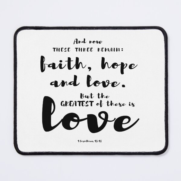 Item preview, Bible verse 1 Corinthians 13:13 Christian quote designed and sold by AmeliasArtistry.