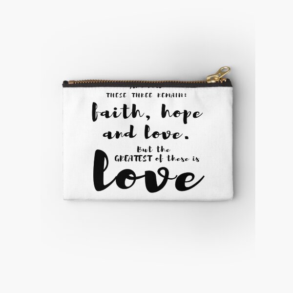 Item preview, Bible verse 1 Corinthians 13:13 Christian quote designed and sold by AmeliasArtistry.