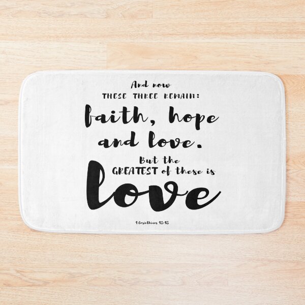 Item preview, Bible verse 1 Corinthians 13:13 Christian quote designed and sold by AmeliasArtistry.