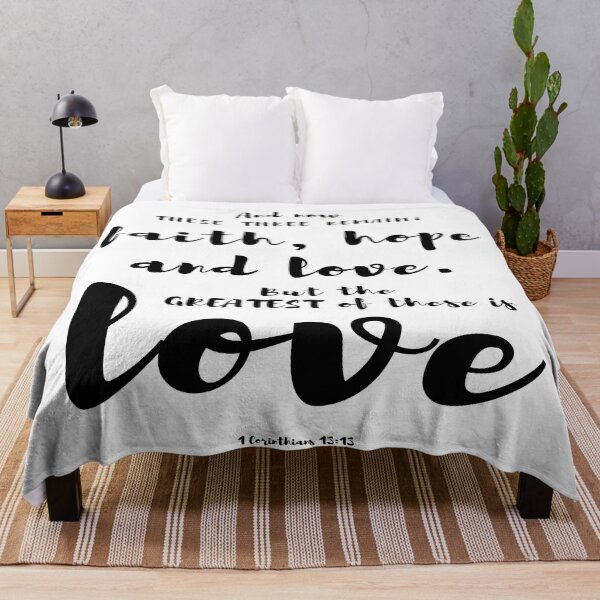 Item preview, Bible verse 1 Corinthians 13:13 Christian quote designed and sold by AmeliasArtistry.