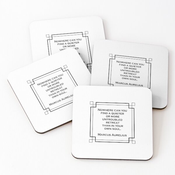 Item preview, STOICISM QUOTE Nowhere can you find a quieter or more untroubled retreat than in your own soul. designed and sold by Inspirationmotivation.