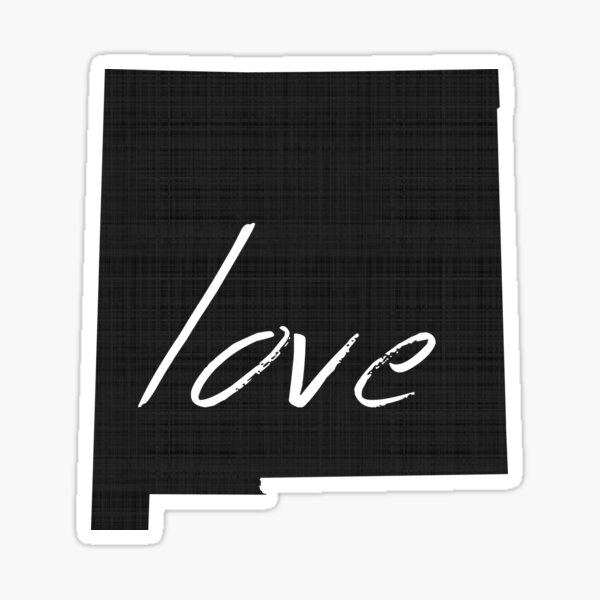 "Love New Mexico" Sticker for Sale by surgedesigns Redbubble