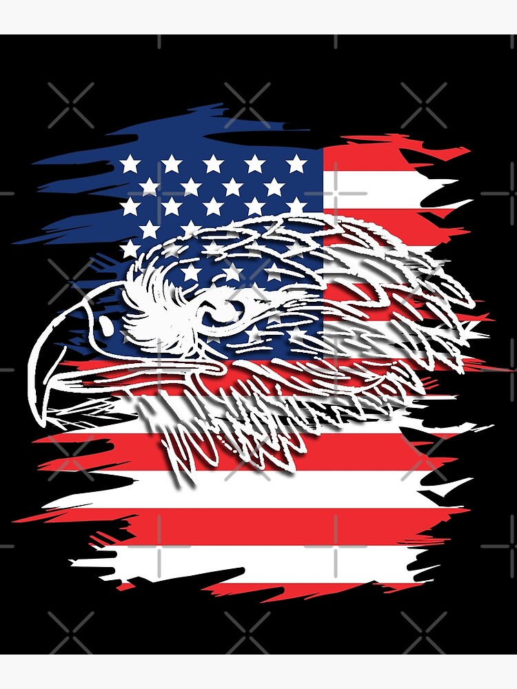 "Eagle Flag USA, 4th of July 2022, Independence Day of American,Flag, Memorial Day," Poster for