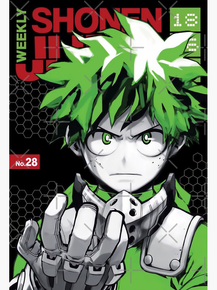 My Hero Academia Weekly Shonen Jump No28 Poster English Sticker For