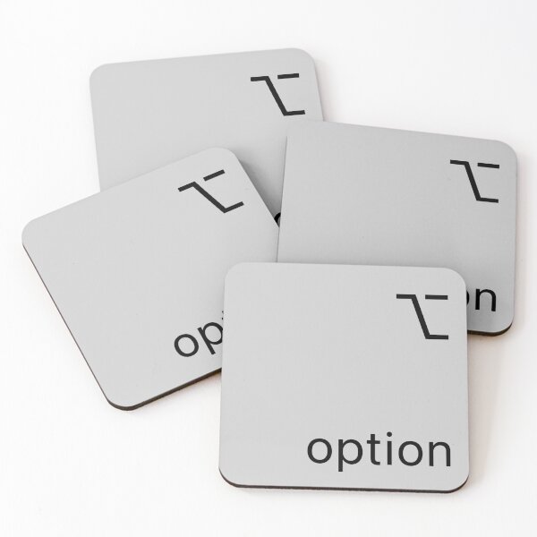 Aperçu de l'œuvre Bouton d'option du clavier Mac (blanc) créée et vendue par DeafNick.