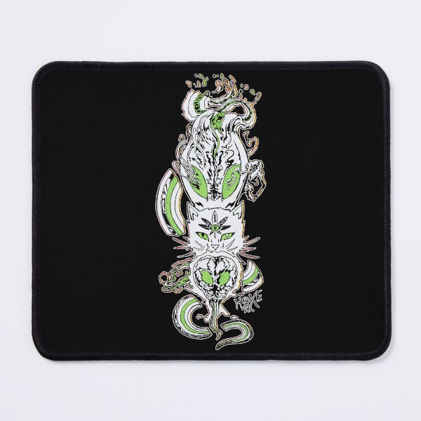 Item preview, Green Alien Cat Brain Rainbow designed and sold by RHokeArt.