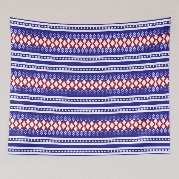 Item preview, Independence Day fabric design  designed and sold by mushopja.