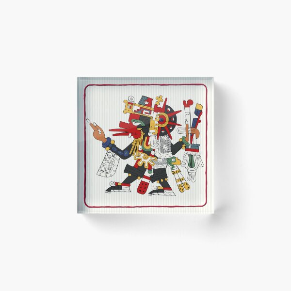 Item preview, Quetzalcoatl Ehecatl - Aztec Borgia Coaster designed and sold by Aztectees.