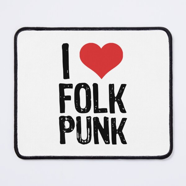 Item preview, I Love Folk Punk designed and sold by The "I Love Everything" Shop.