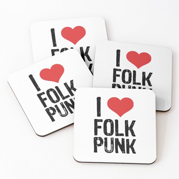 Item preview, I Love Folk Punk designed and sold by The "I Love Everything" Shop.