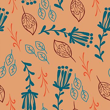 Artwork thumbnail, Flower Pattern Abstract by RED FIR