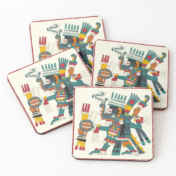 Item preview, Tlaloc- Aztec Borgia Coaster designed and sold by Aztectees.