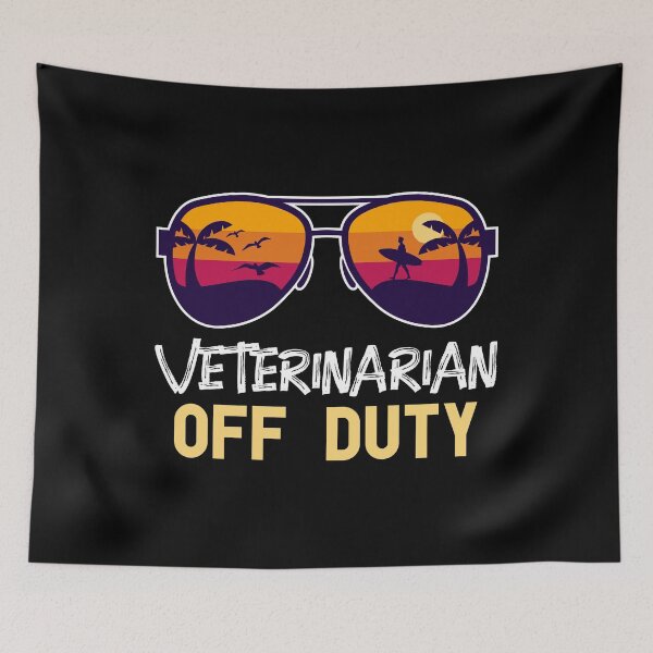 Item preview, Veterinarian Off Duty - Beach Time Off For Vet - Funny Summer Vacation designed and sold by Optix.